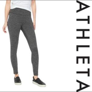 Athleta Women’s Leggings Herringbone Metro High Waisted Cropped Pockets Small